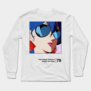 Behind The Mask / Minimalist Style Graphic Fan Artwork Long Sleeve T-Shirt